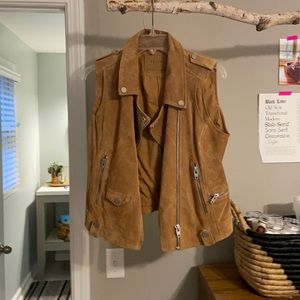 Blank NCY brown suede vest . Size m